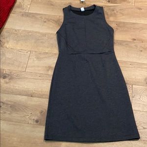 Sleeveless dark gray shift dress from Old Navy